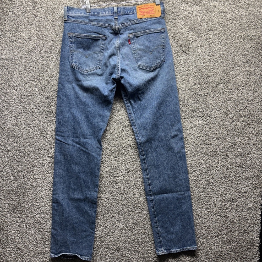 Levis 501XX 2333 Jeans Mens 32x34 Blue Straight Button Fly Mid Rise Medium EUC